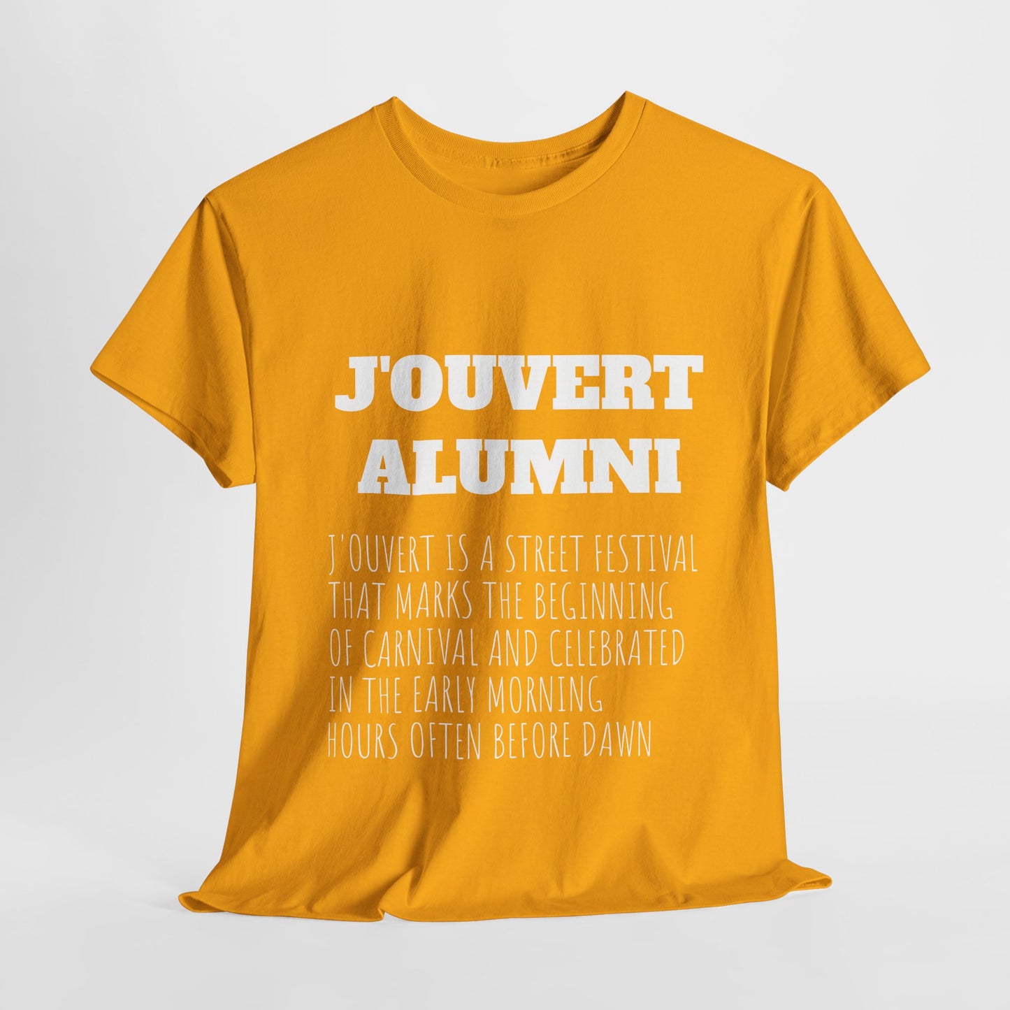 J'OUVERT ALUMNI CARIBBEAN DIASPORA TRAVEL EDITION Heavy Cotton Tee